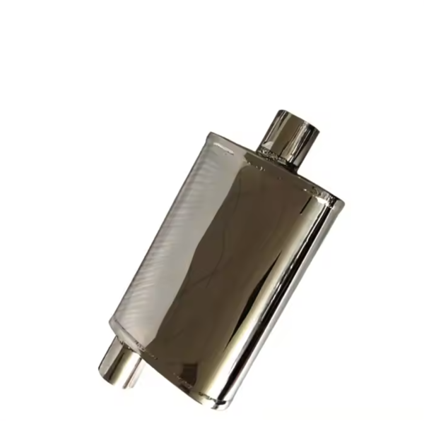 Universal T304 stainless steel Oval Mirror Polished exhaus muffler for car